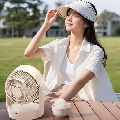 📢📢40% OFF !! ⏰Quiet Desktop Fan with Smart LED Display