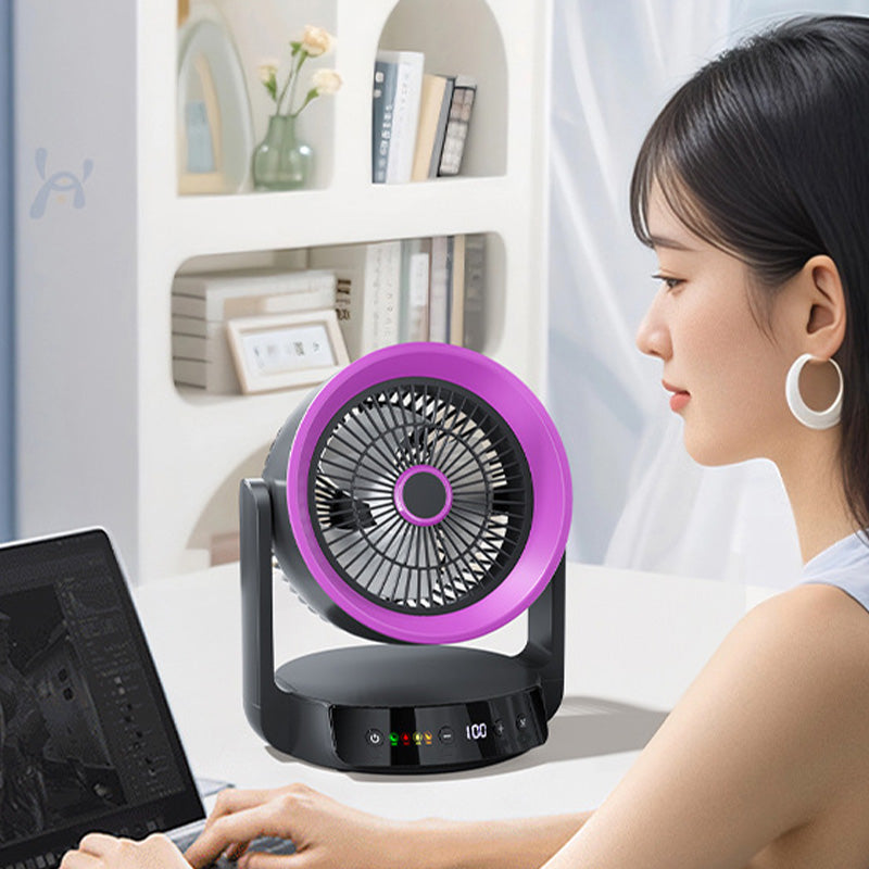 📢📢40% OFF !! ⏰Quiet Desktop Fan with Smart LED Display