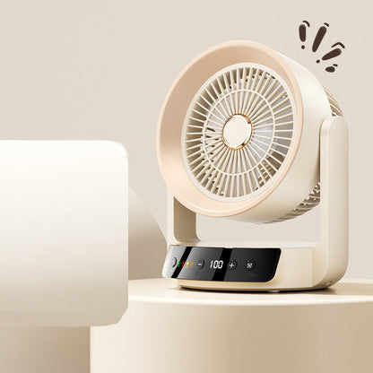 📢📢40% OFF !! ⏰Quiet Desktop Fan with Smart LED Display