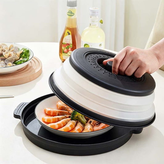 📢📢43% OFF !! ⏰Collapsible Microwave Cover with Base Mat💨