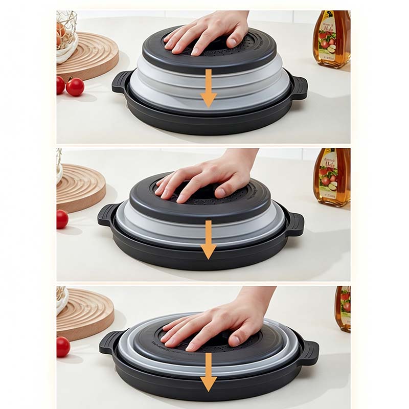 📢📢43% OFF !! ⏰Collapsible Microwave Cover with Base Mat💨