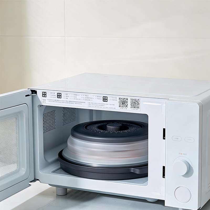 📢📢43% OFF !! ⏰Collapsible Microwave Cover with Base Mat💨