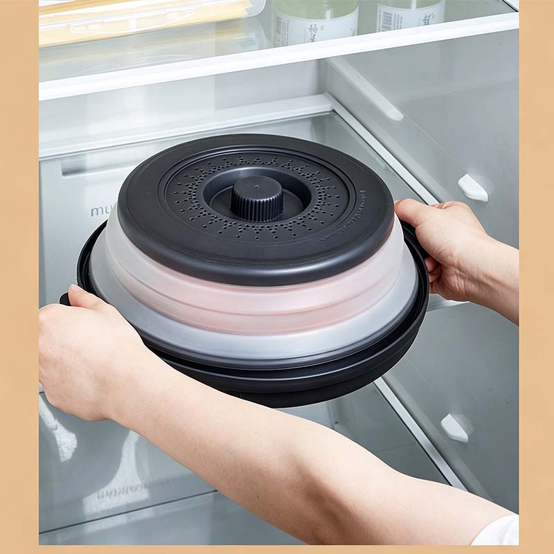📢📢43% OFF !! ⏰Collapsible Microwave Cover with Base Mat💨