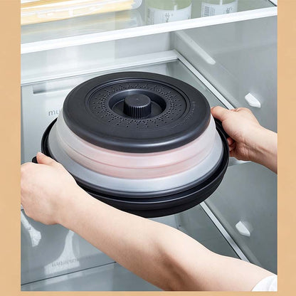📢📢43% OFF !! ⏰Collapsible Microwave Cover with Base Mat💨