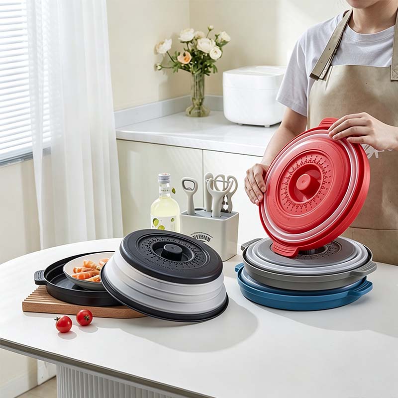 📢📢43% OFF !! ⏰Collapsible Microwave Cover with Base Mat💨
