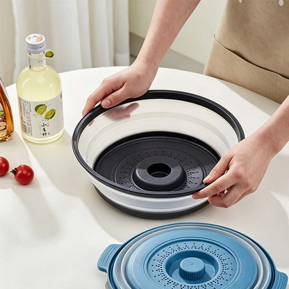 📢📢43% OFF !! ⏰Collapsible Microwave Cover with Base Mat💨