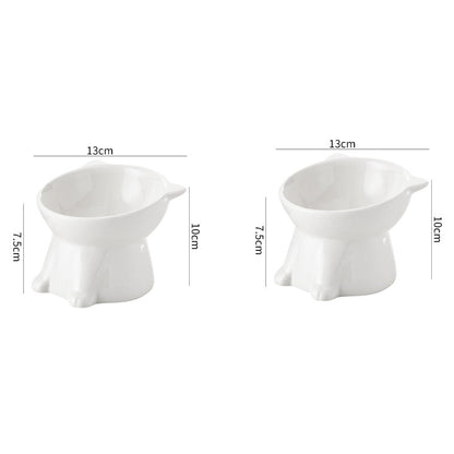 📢📢30% OFF !! ⏰Ergonomic Elevated Cute Cat Bowl