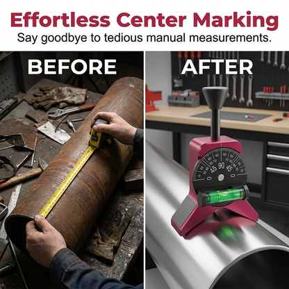 📢📢40% OFF !! ⏰ Magnetic Pipe Centering Tool – Y-Shaped, Hands-Free, Built-in Level 📏
