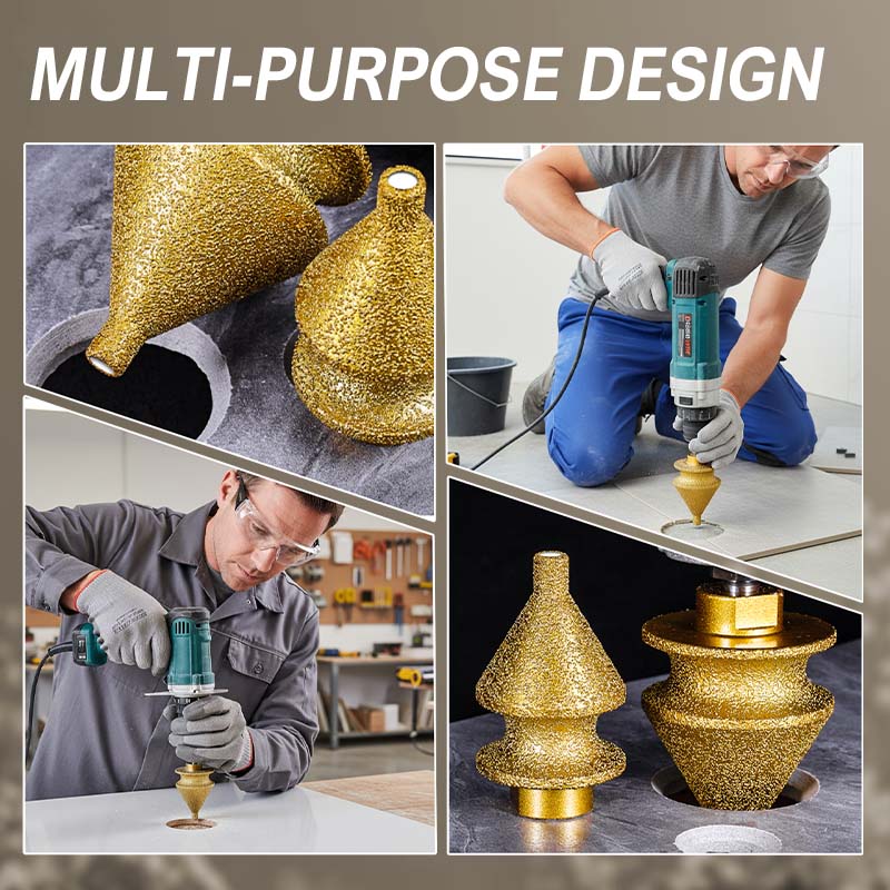 ✨ Diamond Chamfering Bit for Grinder – Multi-Function, Brazed Diamond, Universal Fit 💎