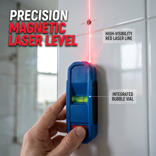 📐 LIMITED-TIME 40% OFF! ✨ 3-in-1 Magnetic Laser Level – Stud Finder, Green Beam, Pocket-Sized 🧲