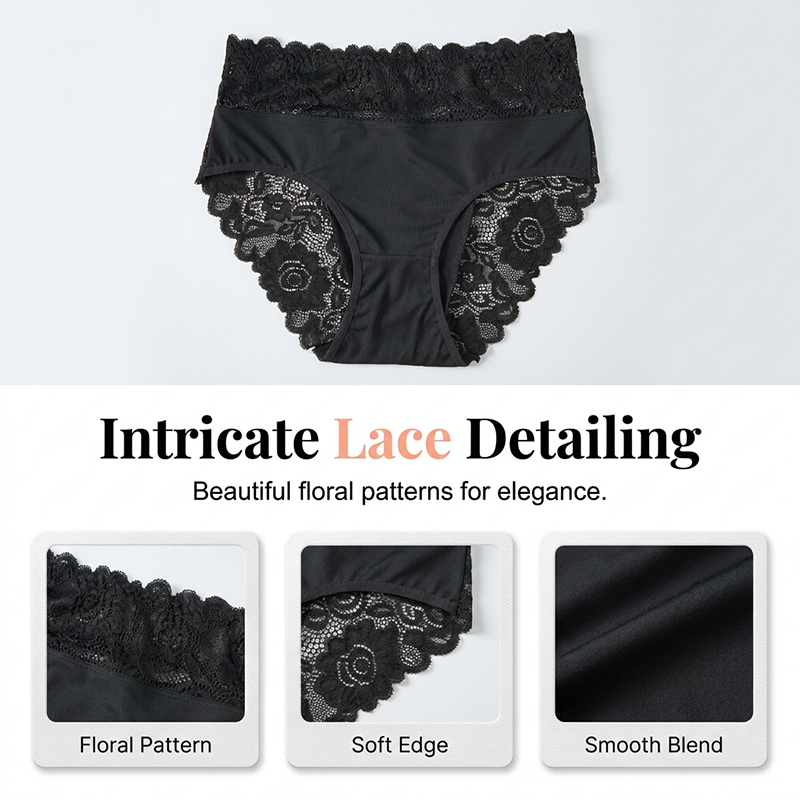 📢📢48% OFF !! ⏰Women's Soft Breathable Lace Briefs