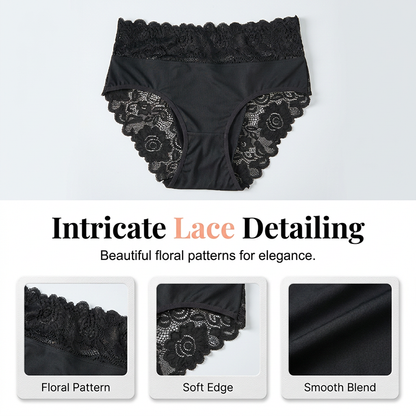 📢📢48% OFF !! ⏰Women's Soft Breathable Lace Briefs