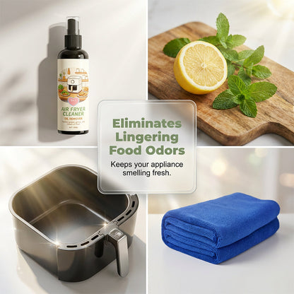 🥳2026 HOT SALE🥳💞50K+ SOLD!🔍✨ 49% OFF! 2‑in‑1 Air Fryer Cleaner – Degreases & cleans, safe for non‑stick coatings. Just spray & wipe. Includes towel! 🧼💪