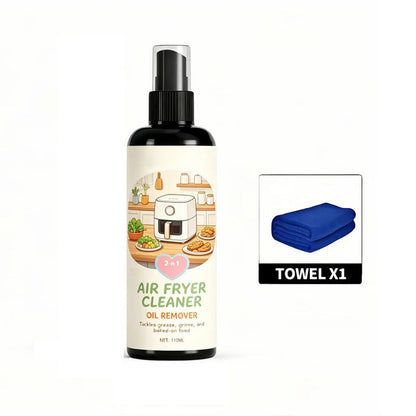🥳2026 HOT SALE🥳💞50K+ SOLD!🔍✨ 49% OFF! 2‑in‑1 Air Fryer Cleaner – Degreases & cleans, safe for non‑stick coatings. Just spray & wipe. Includes towel! 🧼💪