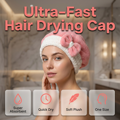 👚 40% OFF NOW! 🌸Super Absorbent Bowknot Hair Drying Cap