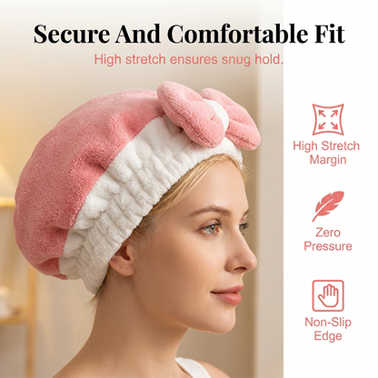 👚 40% OFF NOW! 🌸Super Absorbent Bowknot Hair Drying Cap