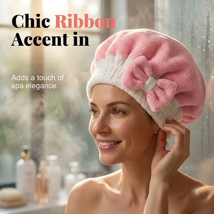 👚 40% OFF NOW! 🌸Super Absorbent Bowknot Hair Drying Cap