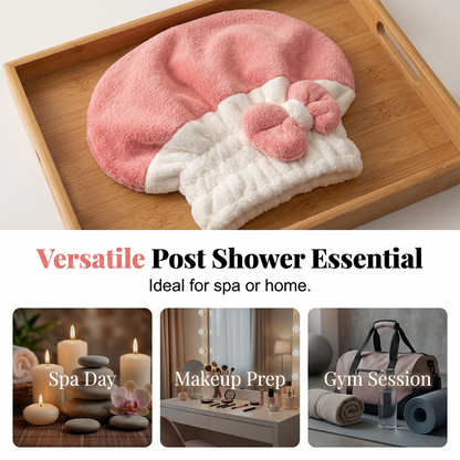 👚 40% OFF NOW! 🌸Super Absorbent Bowknot Hair Drying Cap