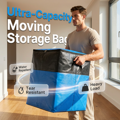 📦40% OFF NOW! 🧳 Collapsible Storage and Moving Bag – Heavy-duty handles & zippered closure – Folds flat, perfect for moving, travel or closet organization – reusable & easy to clean 🏠