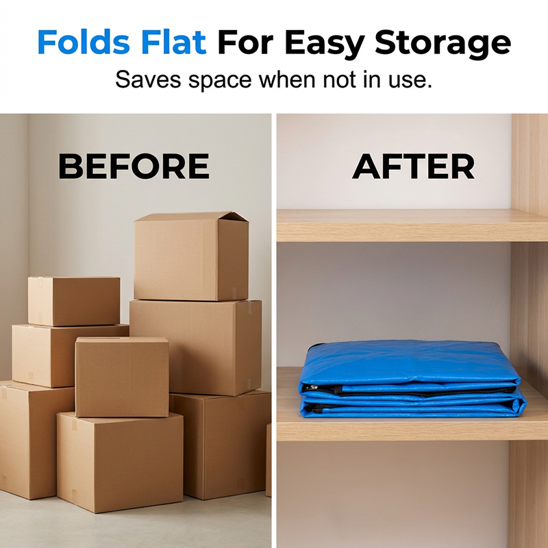 📦40% OFF NOW! 🧳 Collapsible Storage and Moving Bag – Heavy-duty handles & zippered closure – Folds flat, perfect for moving, travel or closet organization – reusable & easy to clean 🏠