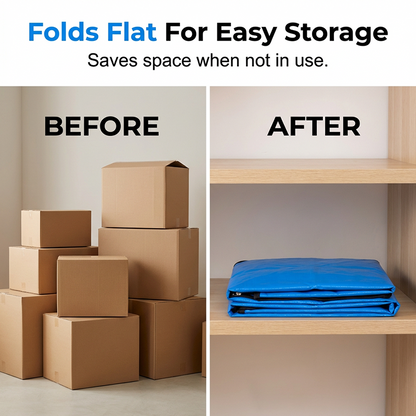 📦40% OFF NOW! 🧳 Collapsible Storage and Moving Bag – Heavy-duty handles & zippered closure – Folds flat, perfect for moving, travel or closet organization – reusable & easy to clean 🏠