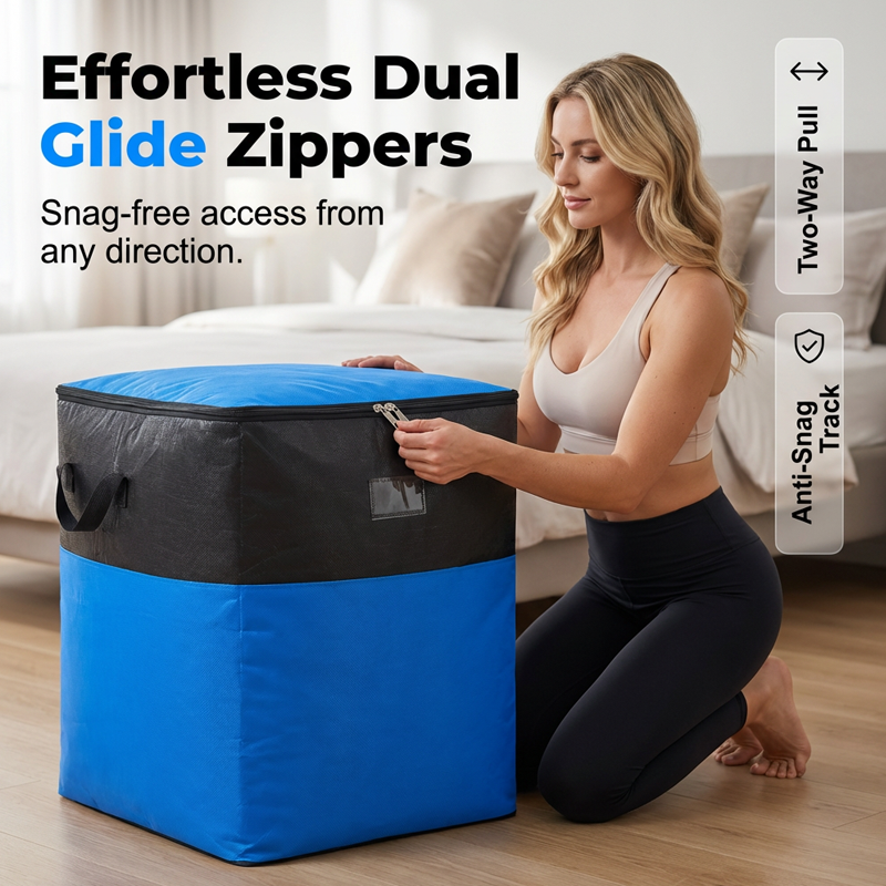 📦40% OFF NOW! 🧳 Collapsible Storage and Moving Bag – Heavy-duty handles & zippered closure – Folds flat, perfect for moving, travel or closet organization – reusable & easy to clean 🏠