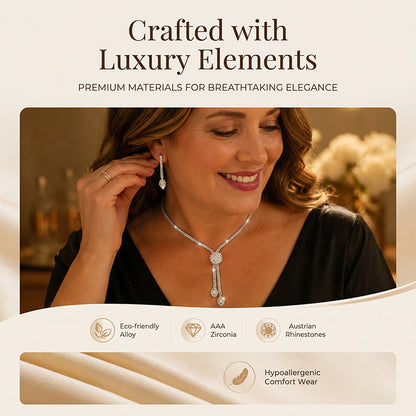 🌼 LIMITED-TIME 30% OFF! ✨ Women's Zircon Flower Jewelry Set – Elegant, Sparkling, Ready-to-Gift 💎