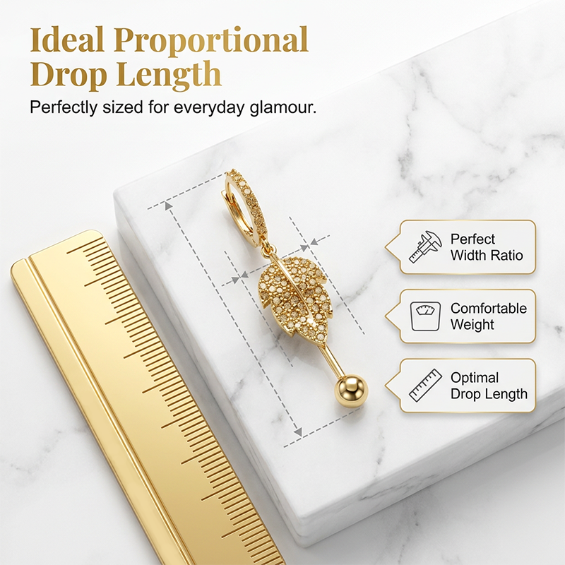 📢📢35% OFF !! ⏰Full Diamond Maple Leaf Earrings