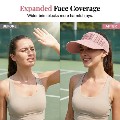 🕶️🌊🍹 LIMITED-TIME 40% OFF! Chic Knit Sun Visor Hat – Lightweight & Airy, Adds a Sporty Touch to Any Outfit – Ideal for Poolside Lounging, Beach Vacations or Outdoor Brunch 👙👗