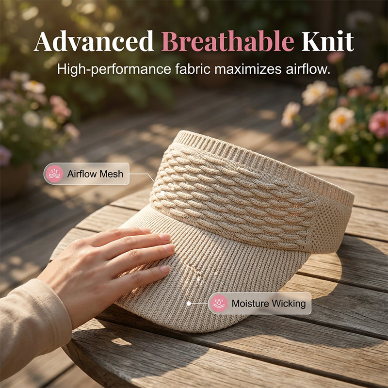 🕶️🌊🍹 LIMITED-TIME 40% OFF! Chic Knit Sun Visor Hat – Lightweight & Airy, Adds a Sporty Touch to Any Outfit – Ideal for Poolside Lounging, Beach Vacations or Outdoor Brunch 👙👗