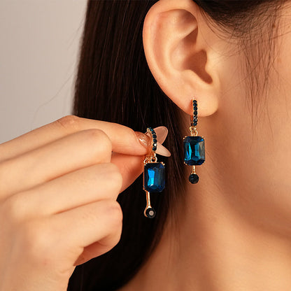 🌸 40% OFF NOW! 🌸 Elegant Vintage Synthetic Diamond Drop Earrings
