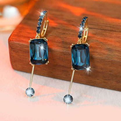 🌸 40% OFF NOW! 🌸 Elegant Vintage Synthetic Diamond Drop Earrings