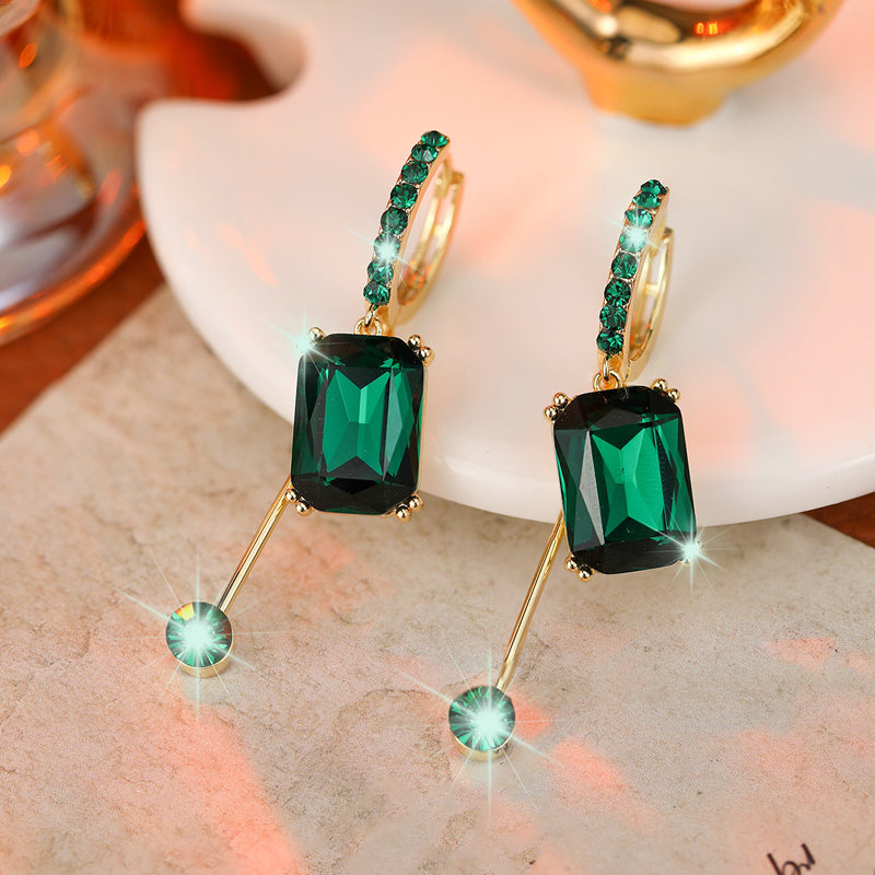 🌸 40% OFF NOW! 🌸 Elegant Vintage Synthetic Diamond Drop Earrings