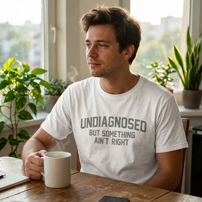 🎁2026 New Arrivals 40% OFF💥Funny "Undiagnosed" Slogan T-Shirt – Witty, Soft, Conversation Starter👕🎤