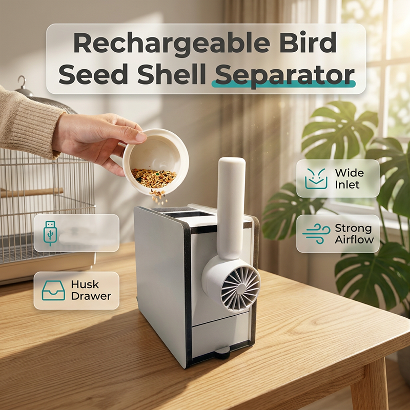 📢📢36% OFF !! ⏰Rechargeable Bird Seed Shell Separator