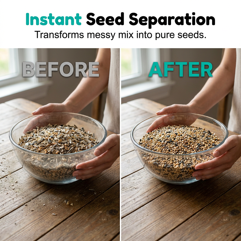 📢📢36% OFF !! ⏰Rechargeable Bird Seed Shell Separator