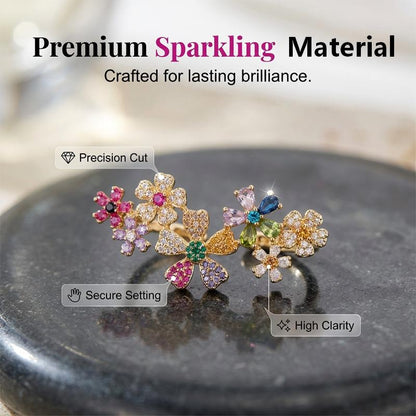 🌸 40% OFF NOW! 🌸Women's Vibrant Floral Crawler Earrings