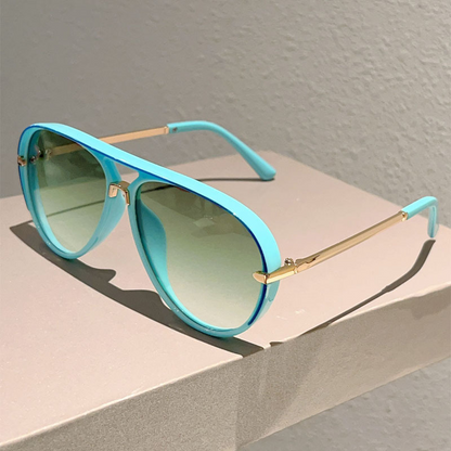 📢📢49% OFF !! ⏰Women's Retro Double-Bridge Sunglasses