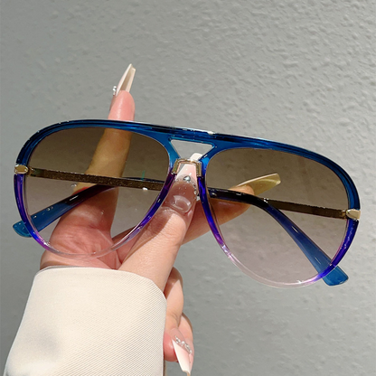 📢📢49% OFF !! ⏰Women's Retro Double-Bridge Sunglasses