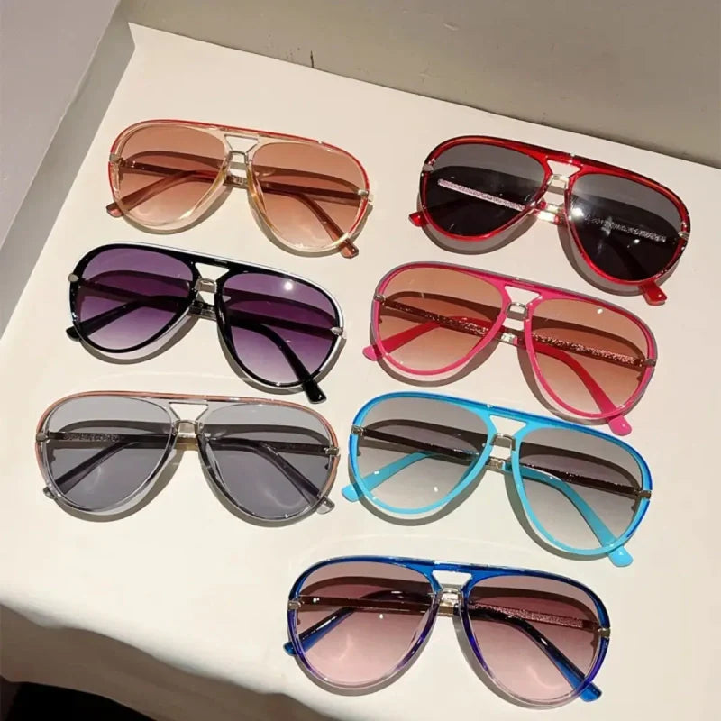 📢📢49% OFF !! ⏰Women's Retro Double-Bridge Sunglasses