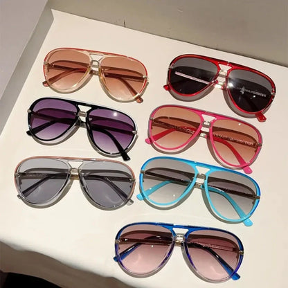 📢📢49% OFF !! ⏰Women's Retro Double-Bridge Sunglasses