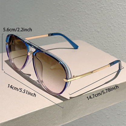 📢📢49% OFF !! ⏰Women's Retro Double-Bridge Sunglasses
