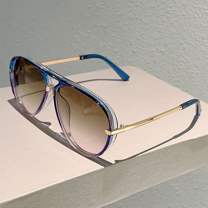 📢📢49% OFF !! ⏰Women's Retro Double-Bridge Sunglasses