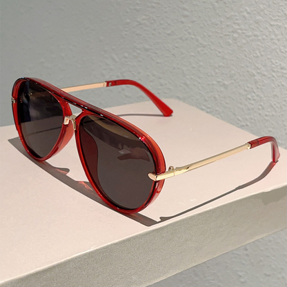 📢📢49% OFF !! ⏰Women's Retro Double-Bridge Sunglasses