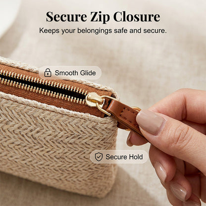 📢📢49% OFF !! ⏰Women's Woven Straw Shoulder Clutch Bag👜