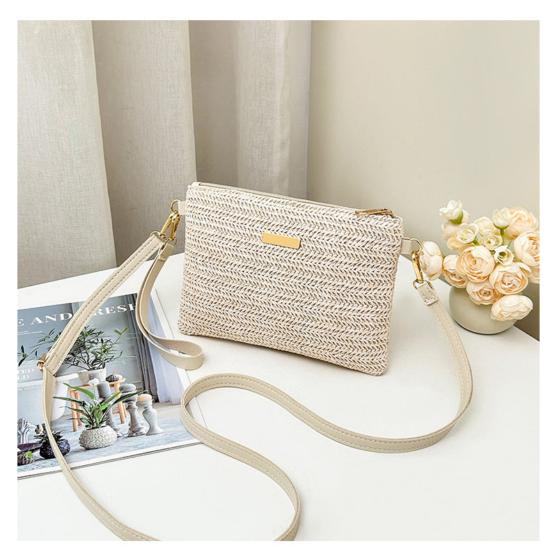 📢📢49% OFF !! ⏰Women's Woven Straw Shoulder Clutch Bag👜
