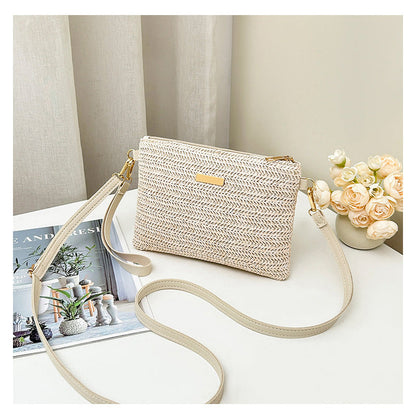 📢📢49% OFF !! ⏰Women's Woven Straw Shoulder Clutch Bag👜