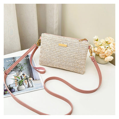 📢📢49% OFF !! ⏰Women's Woven Straw Shoulder Clutch Bag👜