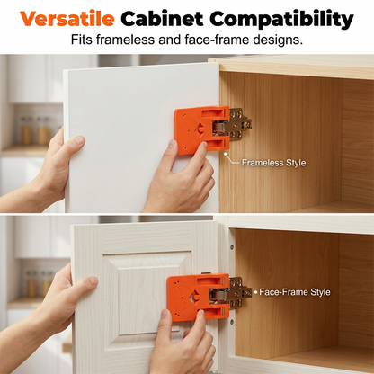 🔧 LIMITED-TIME 30% OFF! ✨ Cabinet Door Hinge Drilling Guide – Magnetic Clamp, Precise Alignment, 35mm 🪚