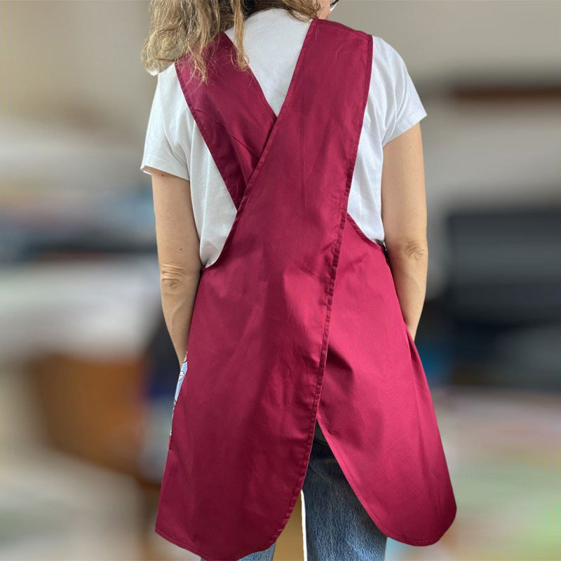 ⏰Women's Cross-Back Slip-On Apron💐👗